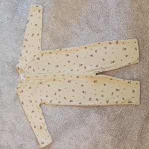 Zara baby floral ribbed jumpsuit